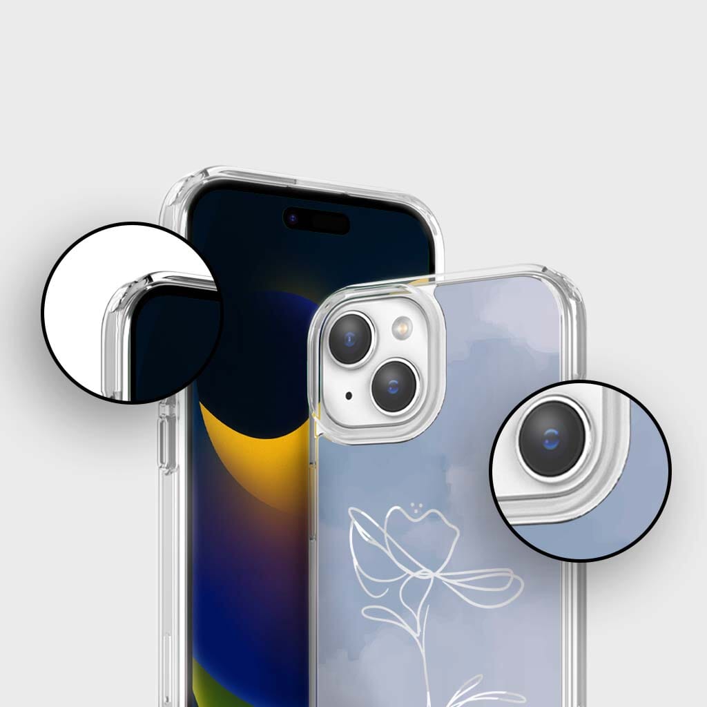 iPhone 16e MagSafe Case - Blue Floral Design | Slim Protective Cover with Magnetic Alignment | Perfect for Everyday Use, Travel & Wireless Charging