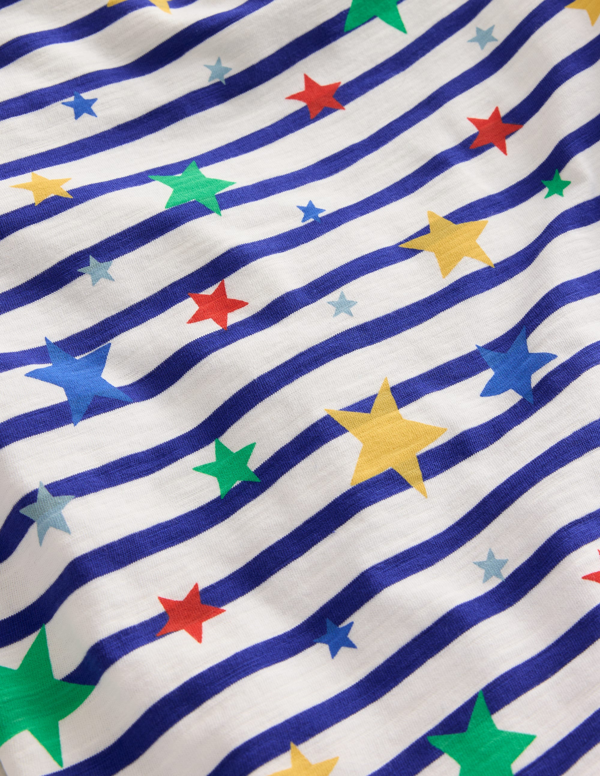 Stylish All Over Printed T-Shirt with Breton Multi Star Design - Perfect for Casual Wear, Street Fashion & Everyday Outfits