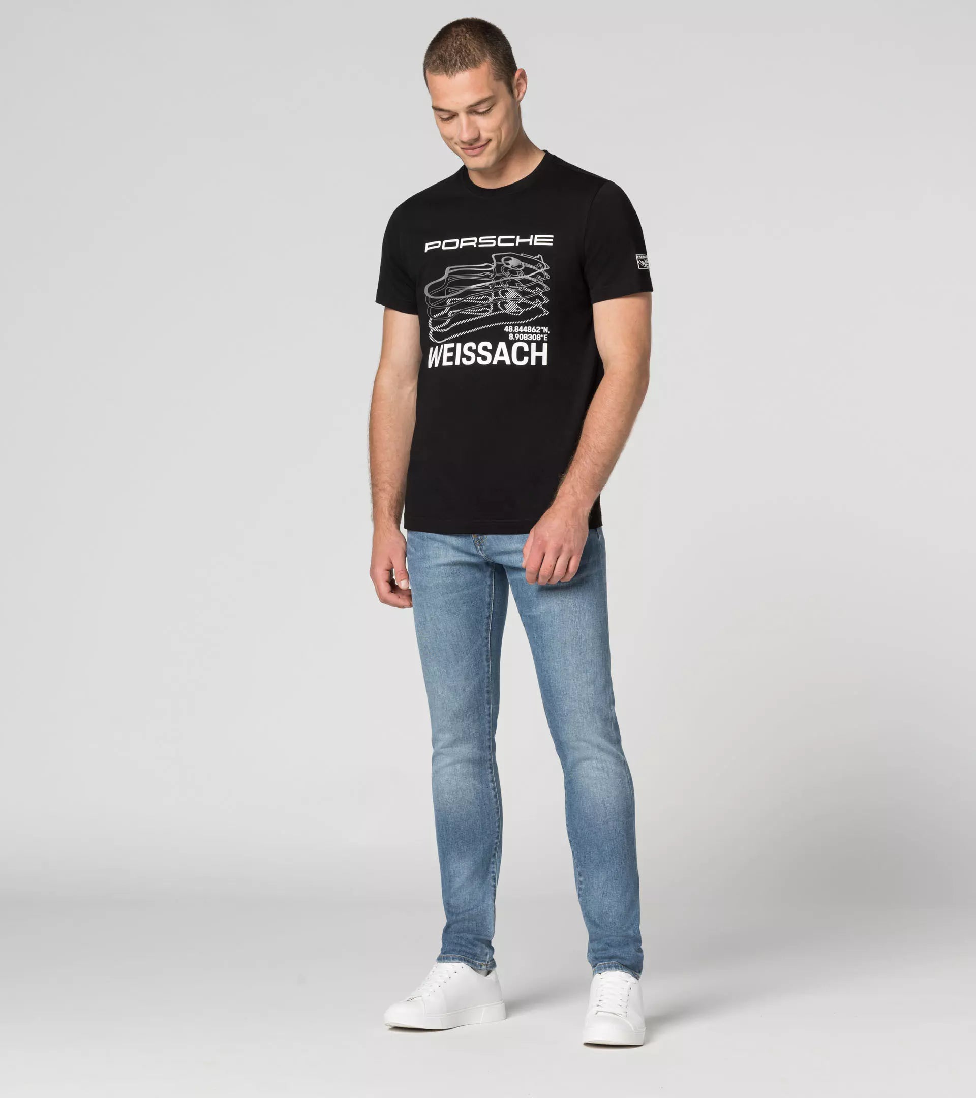 Porsche Men's Performance T-Shirt - Black Weissach Edition | Breathable Cotton Tee for Casual Wear, Racing Events & Car Enthusiasts