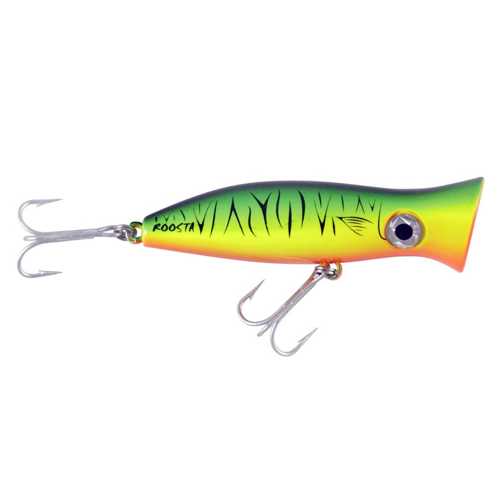Halco RP135 Roosta Popper Fishing Lure - Topwater Bass & Saltwater Game Fish Bait - Perfect for Freshwater & Saltwater Fishing Adventures