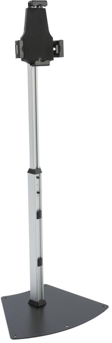 Adjustable iPad Tablet Stand with Locking Enclosure - Height Adjustable, Rotating & Tilting Floor Kiosk for Retail, Restaurant, and Office Use