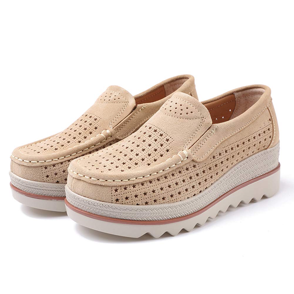 Ruiatoo Women's Slip-On Loafers - Comfortable Thick Soft Platform Shoes for Business Casual & Walking | Office Work, Daily Commute, Travel Outfits