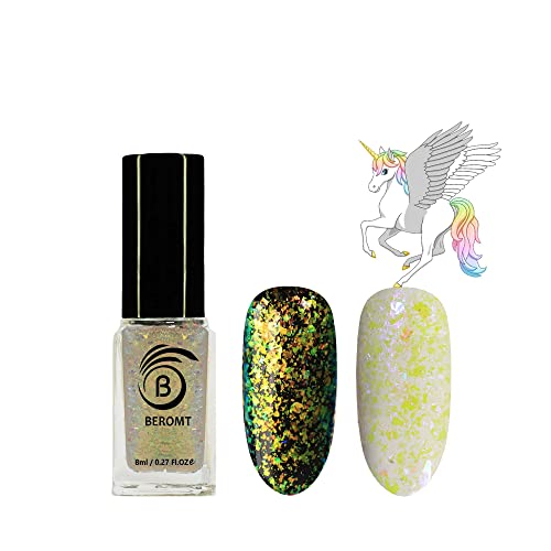 UNICORN NAIL POLISH - BNP905 - Long Lasting Glitter Nail Polish for Women - Perfect for Parties, Holidays & Special Occasions