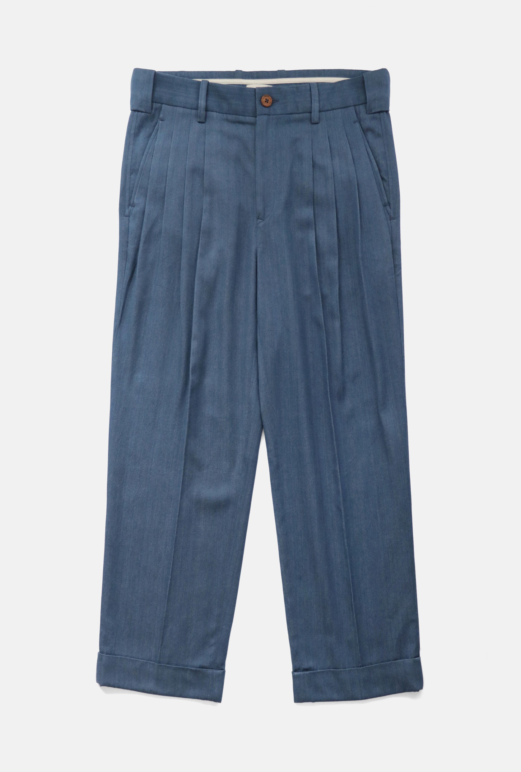 WESTLEY FOUR PLEAT PANTS for Men - Classic Slim Fit Dress Pants for Office, Business & Formal Occasions