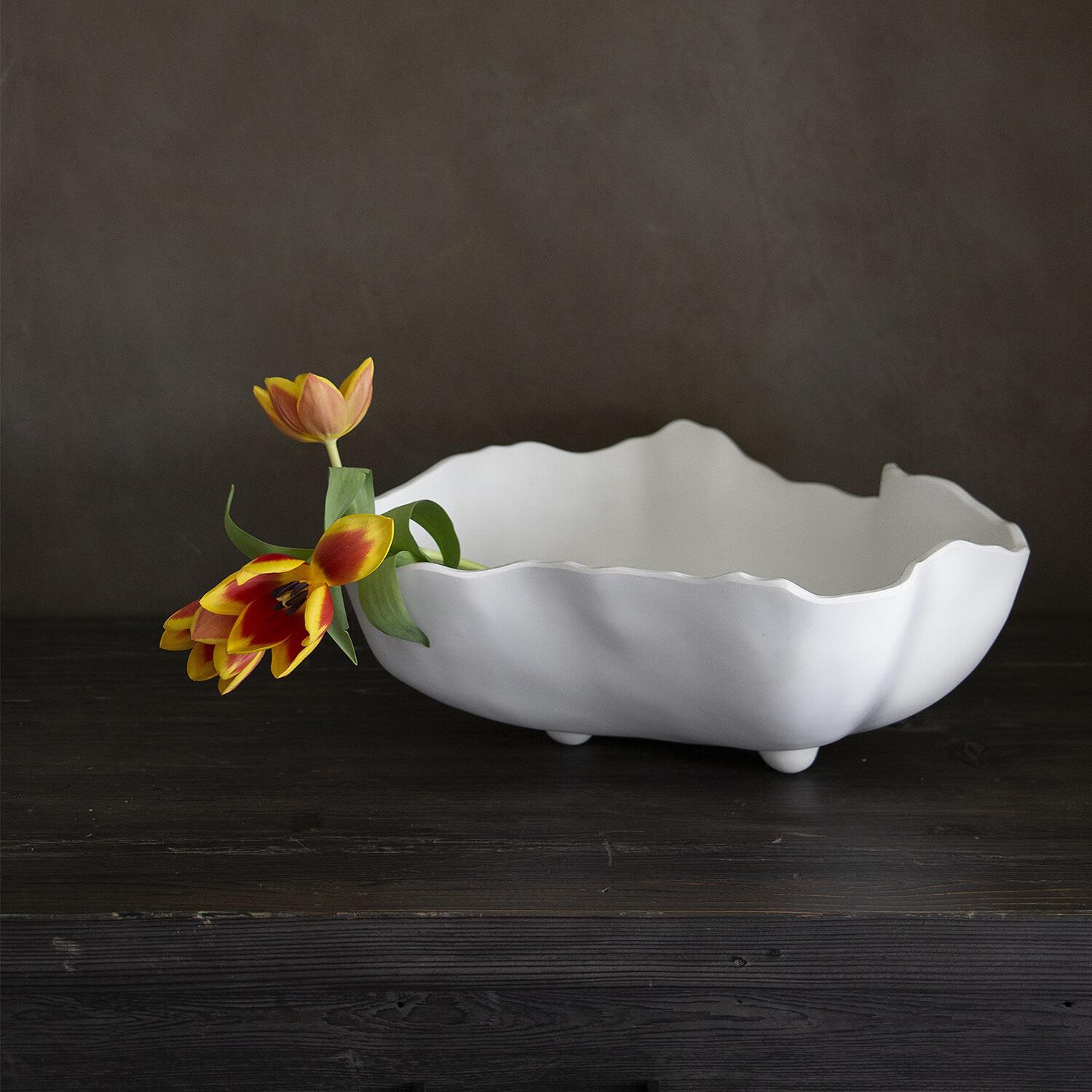 Beatriz Ball VIDA Nube Large Bowl - Elegant Handcrafted Glass Serving Bowl for Salads, Fruits & Entertaining | Perfect for Dinner Parties, Weddings & Home Decor