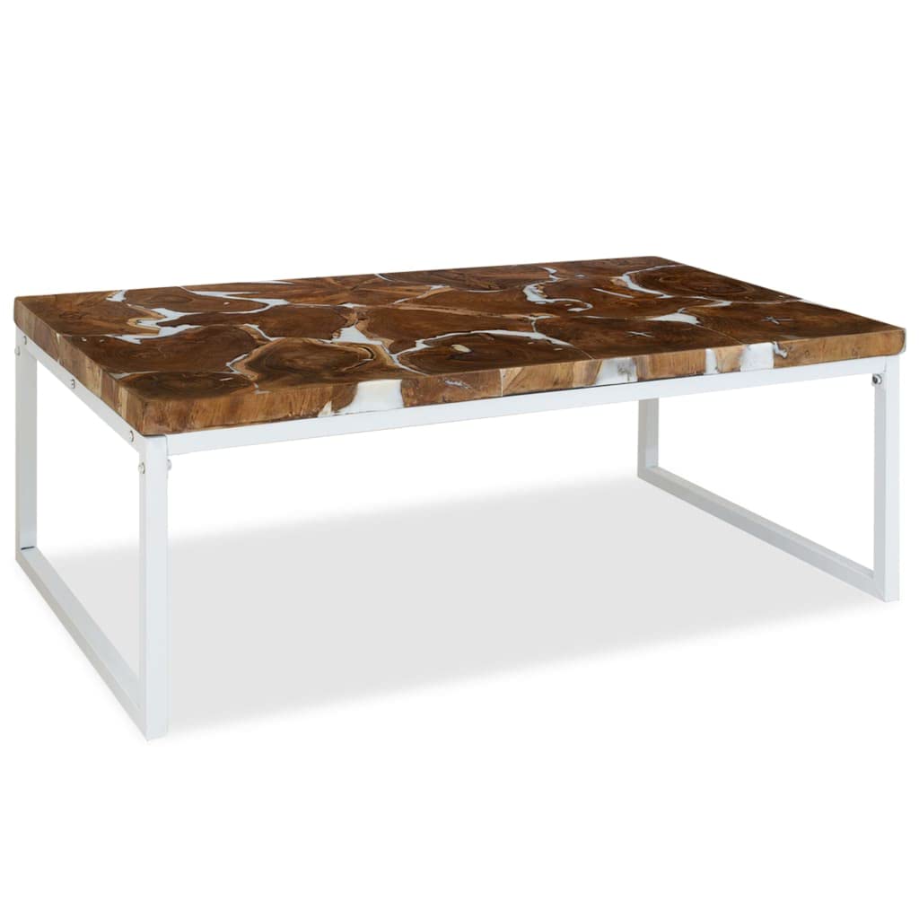 CHARMMA Teak Resin Coffee Table 43.3