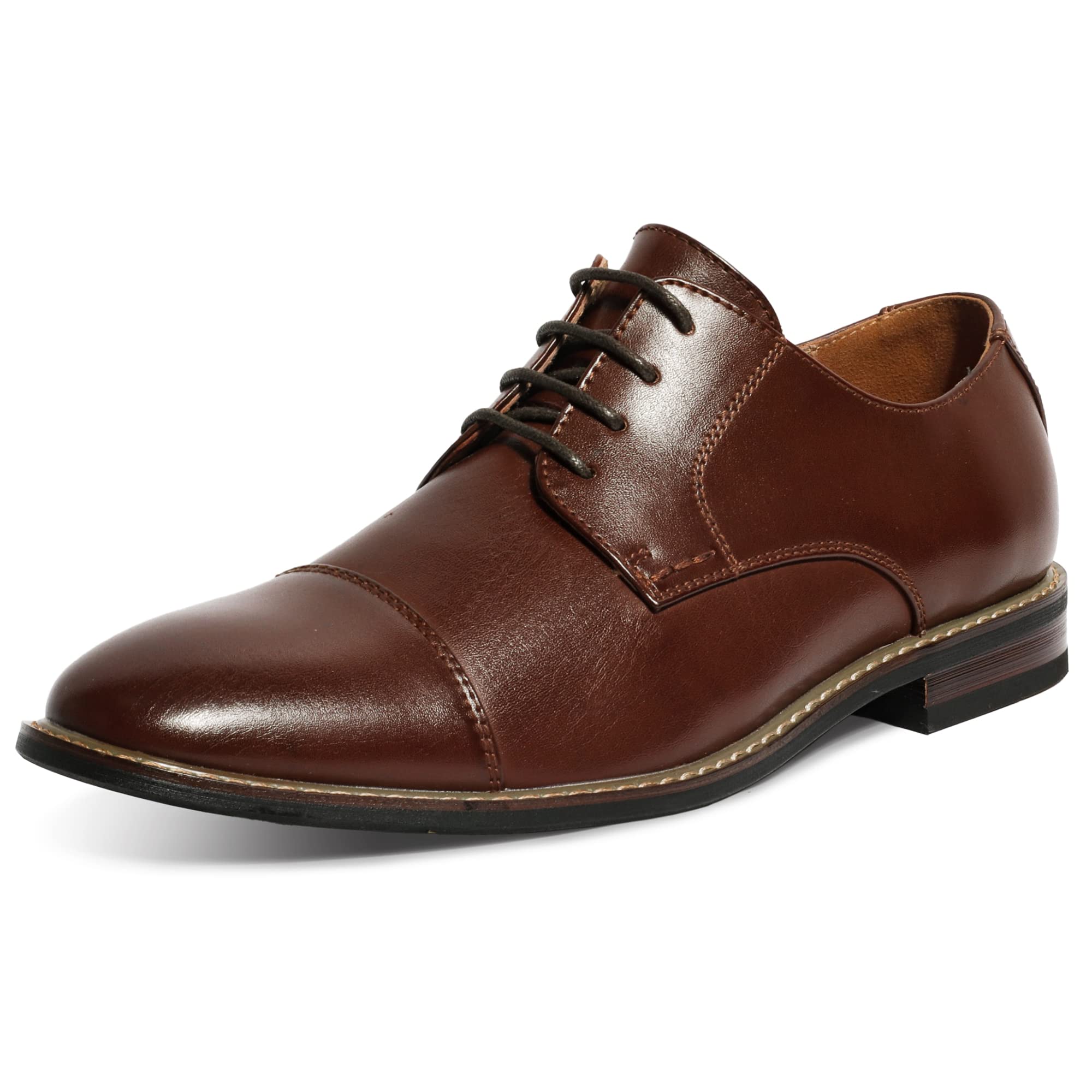 Premium Men's Oxford Dress Shoes - Formal Cap Toe Business Shoes for Men | Comfortable & Stylish | Perfect for Weddings, Office & Special Occasions