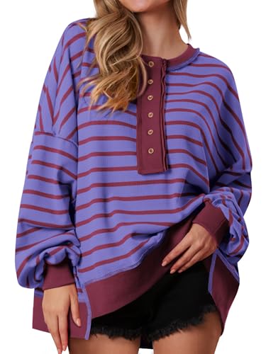 Striped Purple Dark Red