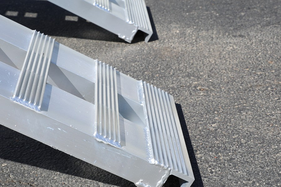 Heavy Duty 10ft Aluminum Loading Ramps - 15in x 120in Pair for Trailers, Trucks & ATVs - GEN Y Hitch - Perfect for Motorcycle, Lawn Equipment & Heavy Cargo Loading