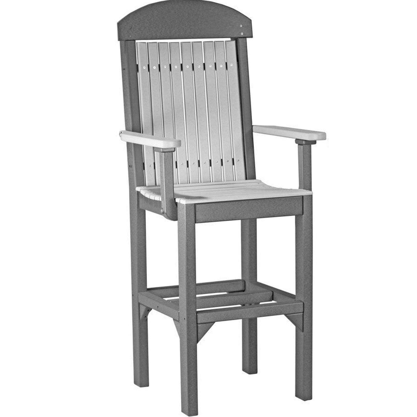 Eco-Friendly Recycled Plastic Captain Chair with Cup Holder - Durable Outdoor & Indoor Seating for Patio, Deck, Camping, and RV Use