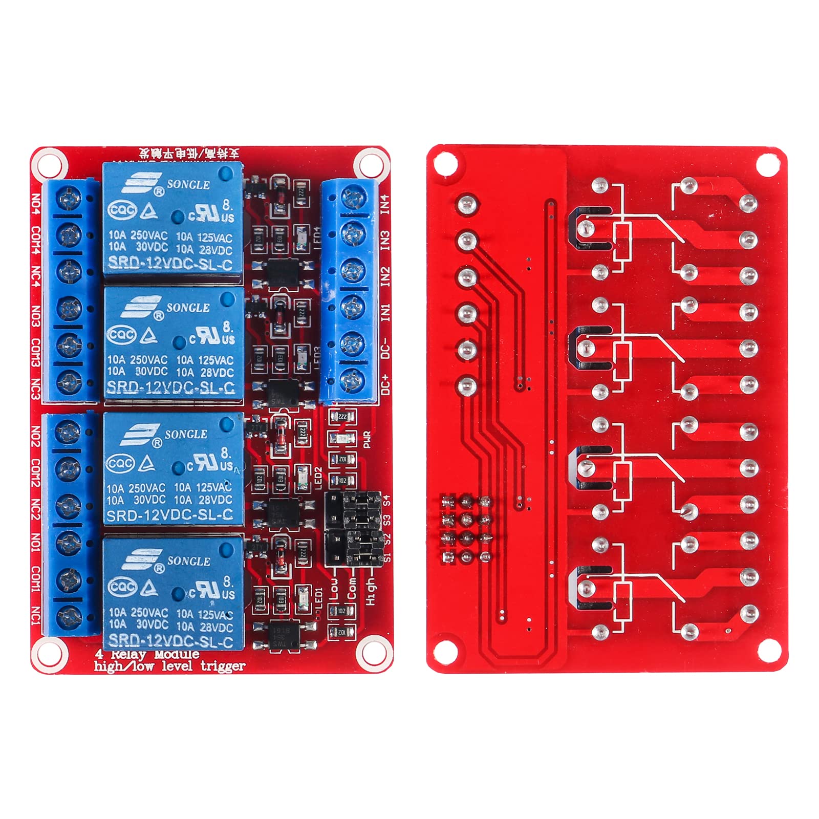 2PCS Solid State Relay Module - High & Low Level Triggering for Industrial Automation, Smart Home & HVAC Control | SSR for PLC, Arduino & DIY Projects