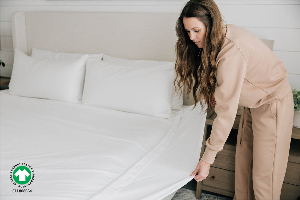 Organic Cotton ZipPure Zipper Sheet Set - Breathable & Hypoallergenic Bedding for Adults & Kids - Perfect for Easy Changing & Allergy Relief