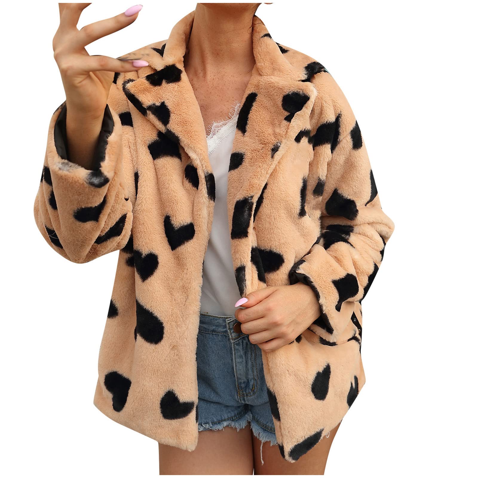 DOYIMBO Women's Waterproof Winter Coat - Fleece Lined Warm Jacket with Faux Shearling, Windproof Trench Coat for Snow, Rain & Cold Weather - Perfect for Skiing, Hiking & Outdoor Activities