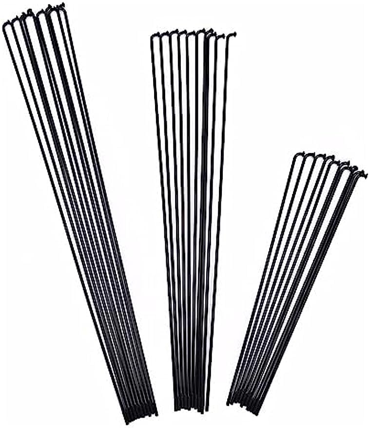 13G High-Carbon Steel E-Bike Spokes - 2.3mm Diameter, 20-Piece J-Bend Spoke Set with 12mm Nipples for MTB, E-Bike & Tricycle - Durable Replacement Spokes for Mountain Biking & Commuting