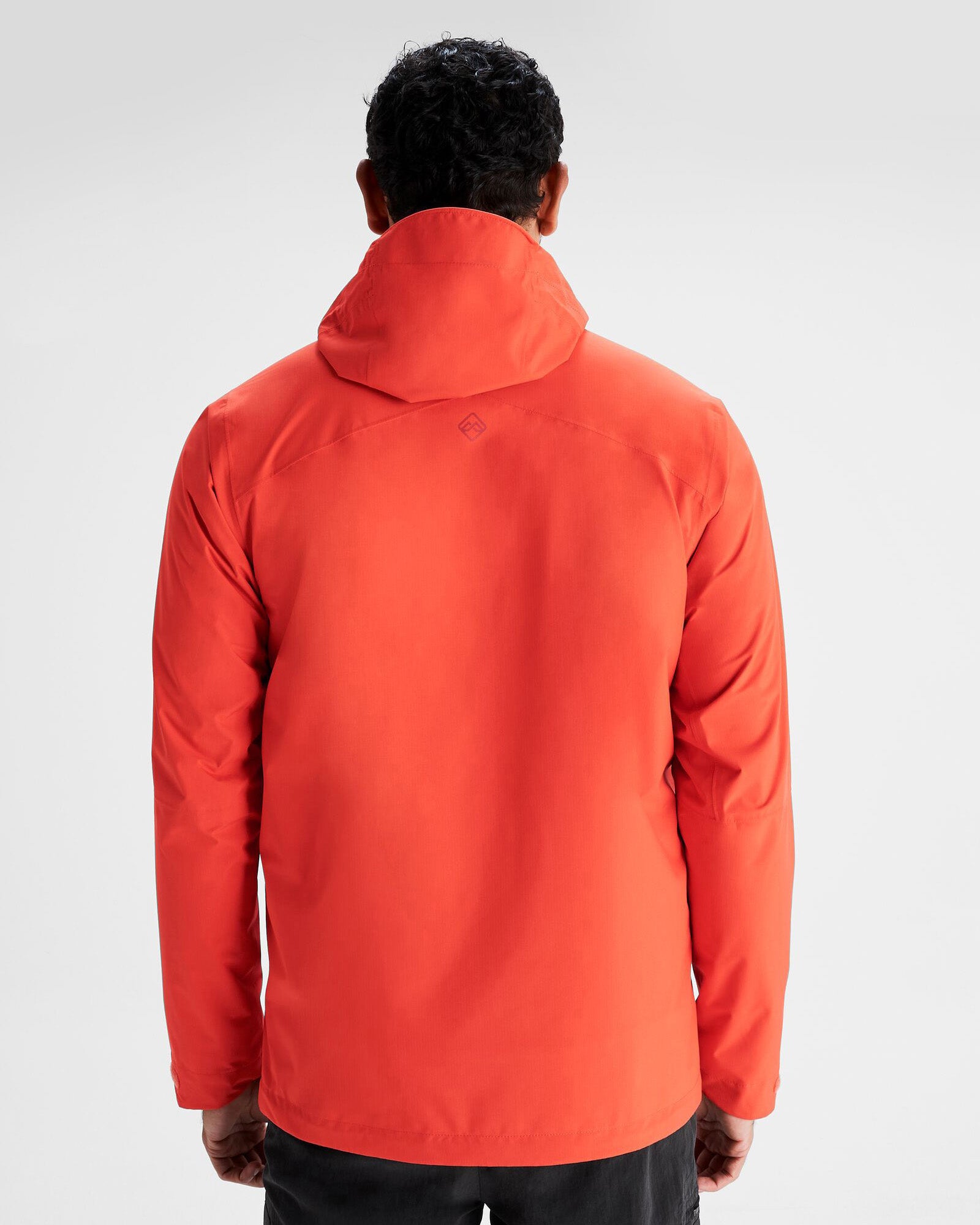 Men's Trailhead Stretch 2.5 Layer Waterproof Rain Jacket - Hut Orange | Lightweight Hiking & Outdoor Raincoat for Camping, Backpacking & Mountain Adventures