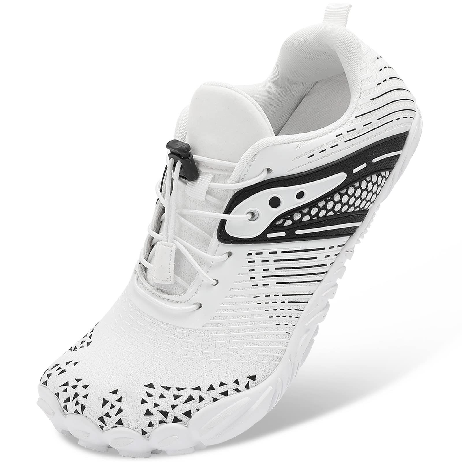 SKASO Men's Minimalist Running & Cross Training Shoes - Barefoot Design with Wide Toe Box & Five Finger Technology | Perfect for Gym Workouts, Trail Running & Natural Movement