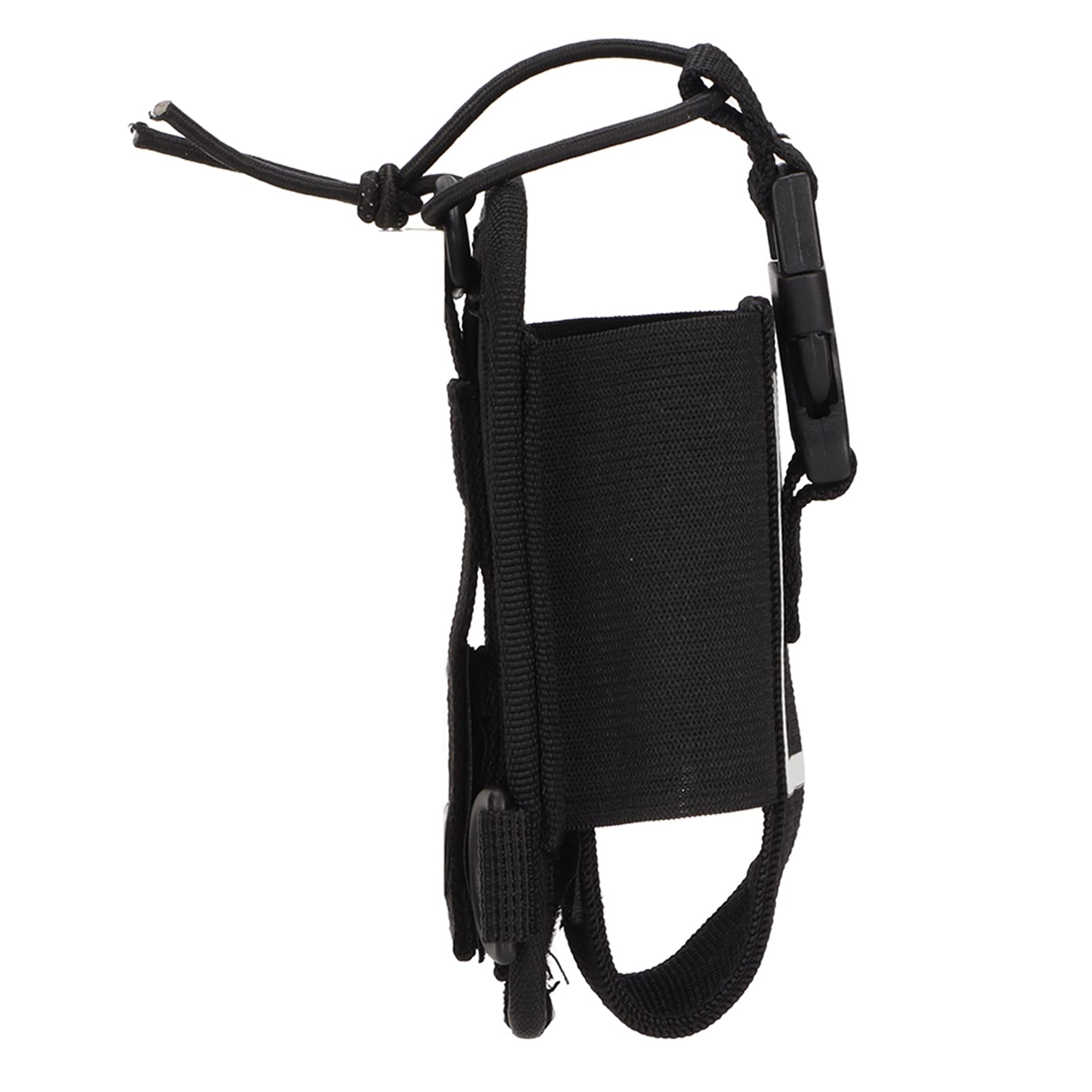 Black Nylon Radio Case with Clip - Adjustable Multi-Function Radio Holder Bag for Firefighters, Security Guards & Emergency Responders - Perfect for Walkie-Talkie, Two-Way Radios & Communication Devices on Duty