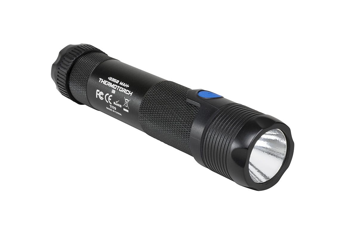 Celestron Elements ThermoTorch 3 - Rechargeable Hand Warmer & Flashlight (Black) | Perfect for Camping, Hiking & Winter Outdoor Activities
