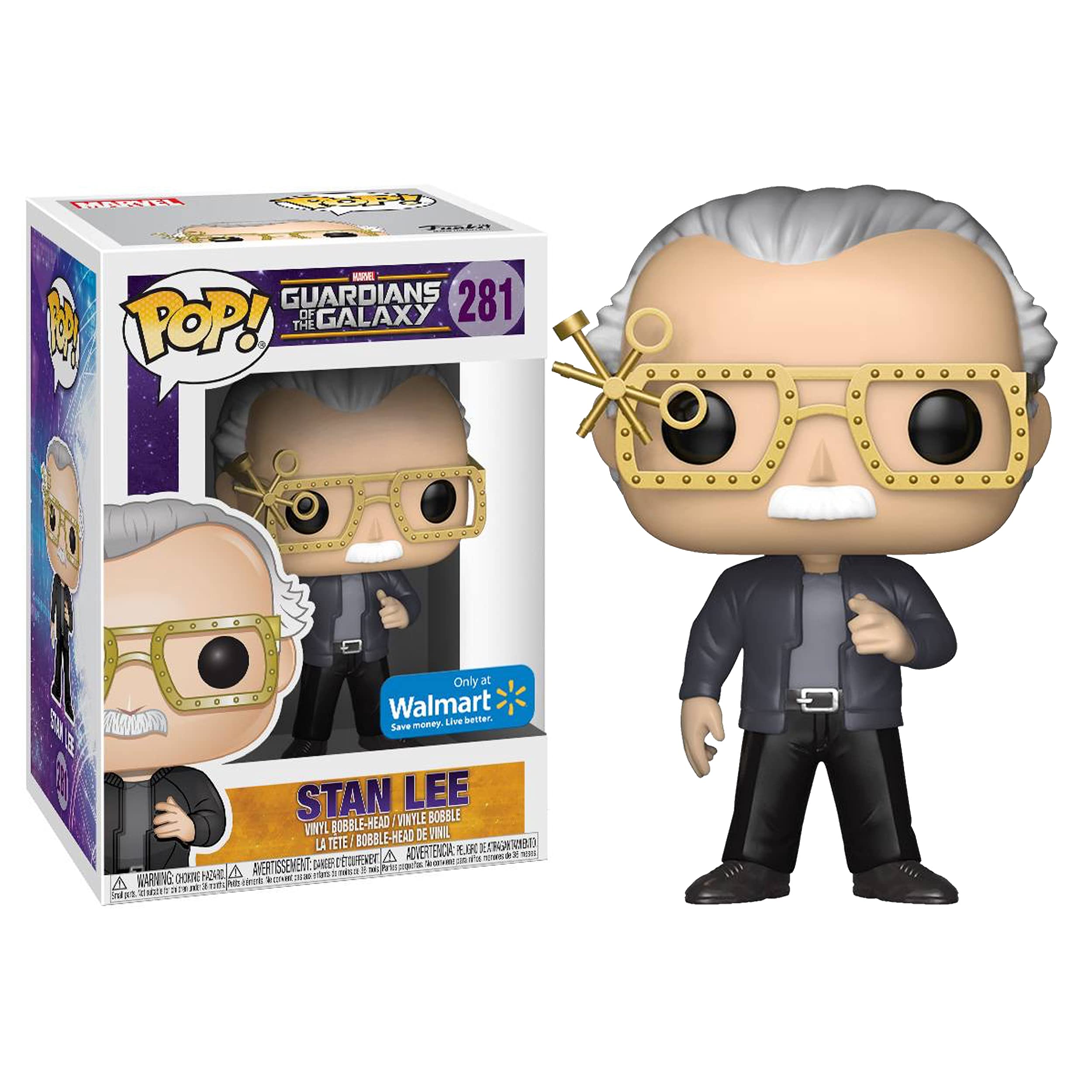 Funko Pop Marvel Guardians of the Galaxy Stan Lee Collectible Vinyl Figure - Limited Edition Movie Character Toy for Display & Gifts | Perfect for Marvel Fans, Collectors & Pop Culture Enthusiasts