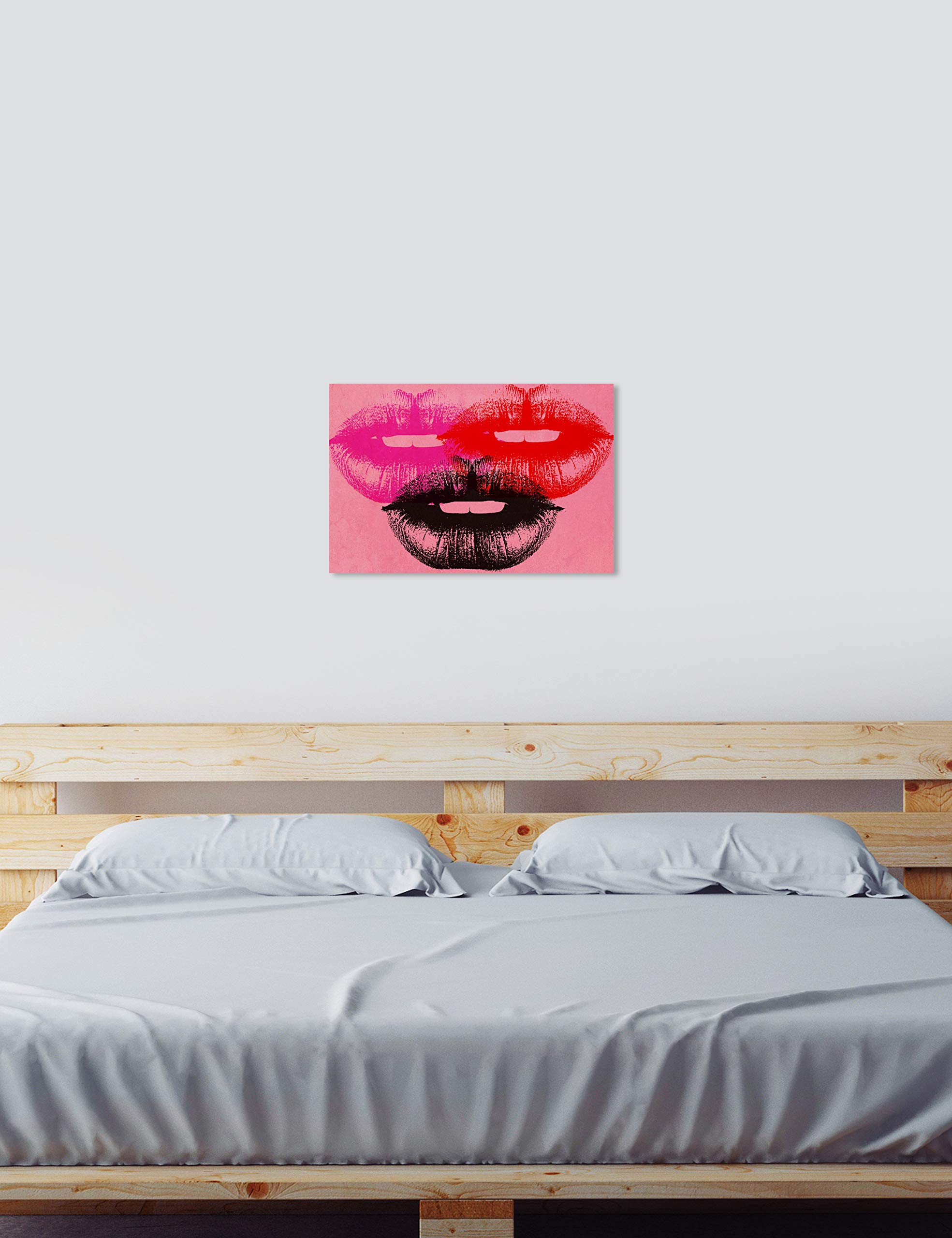 Pop Art Lips Wall Canvas Print - 30