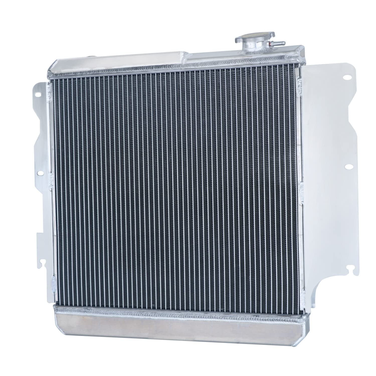 High-Performance 3-Row Aluminum Radiator for 1987-2006 Jeep Wrangler TJ & YJ Models (2.4L, 2.5L, 4.0L, 4.2L) - Heavy-Duty Cooling Solution for Off-Road Adventures & Daily Commuting