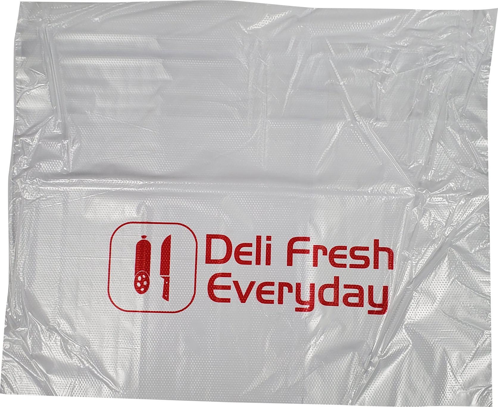 Deli Fresh 10x10 Printed Flip Over Deli Bags - Perfect for Sandwiches, Bakery Goods & Takeout Food Storage