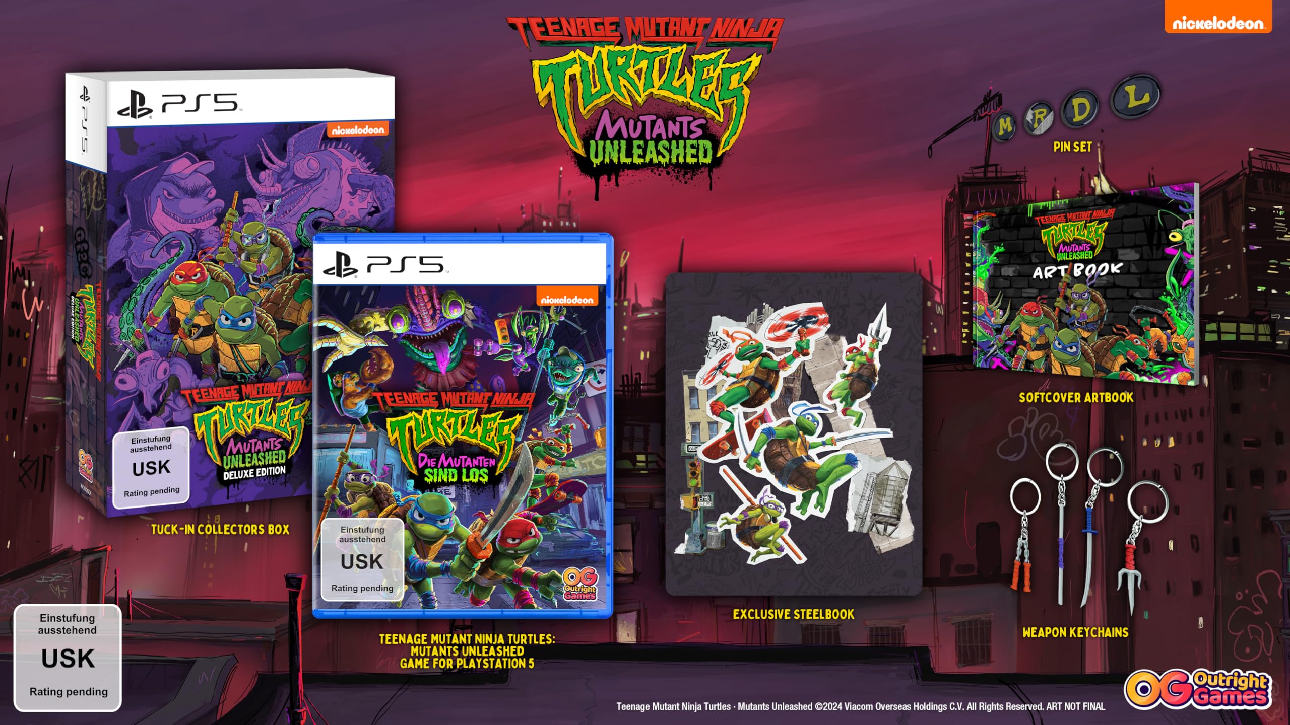Teenage Mutant Ninja Turtles Deluxe Edition for PS5 | TMNT Action Game | Multiplayer Adventure | Perfect for Family Game Nights & Teen Entertainment