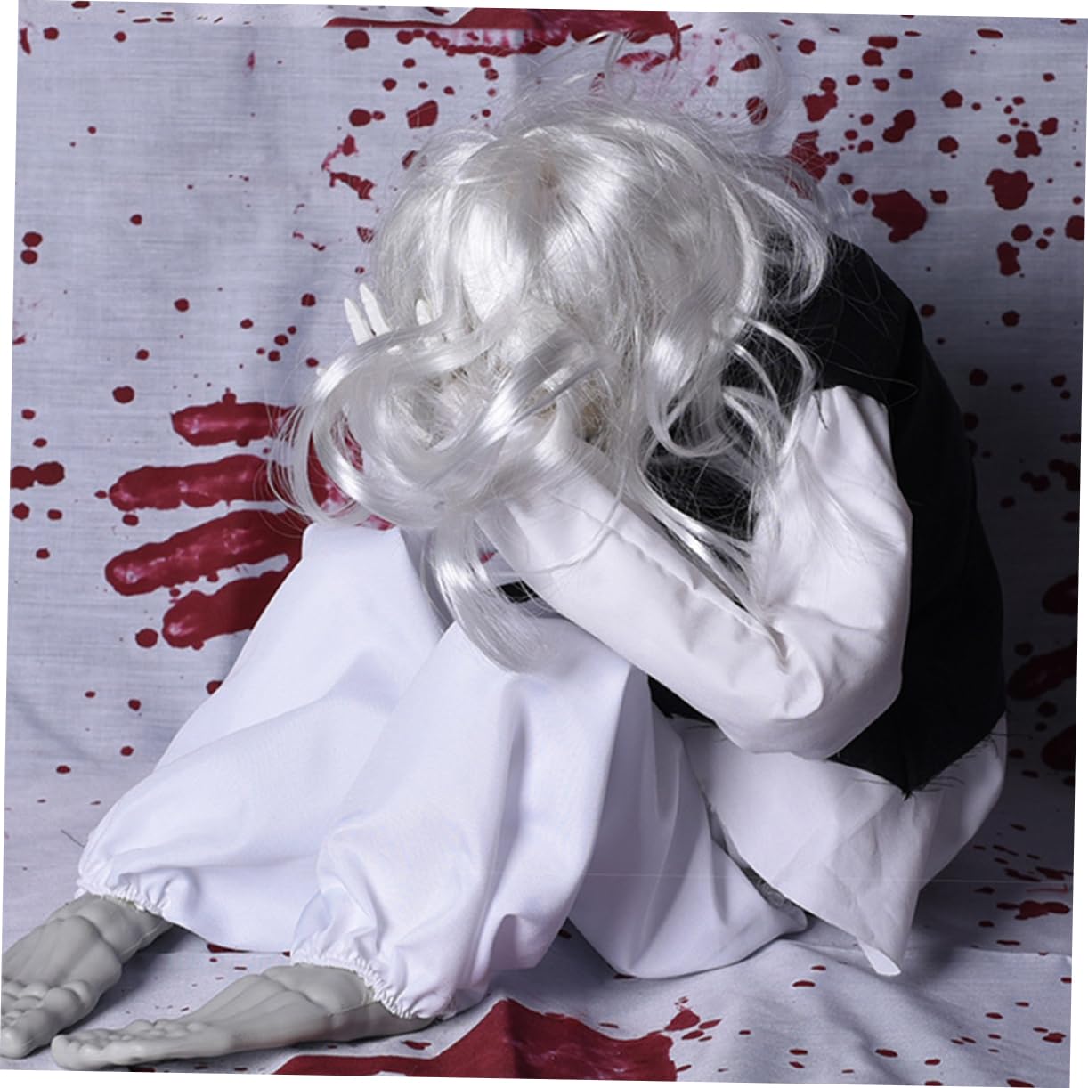 Scary Ghost Doll Toy for Halloween Decor & Party Props - Crying Girl Ghost