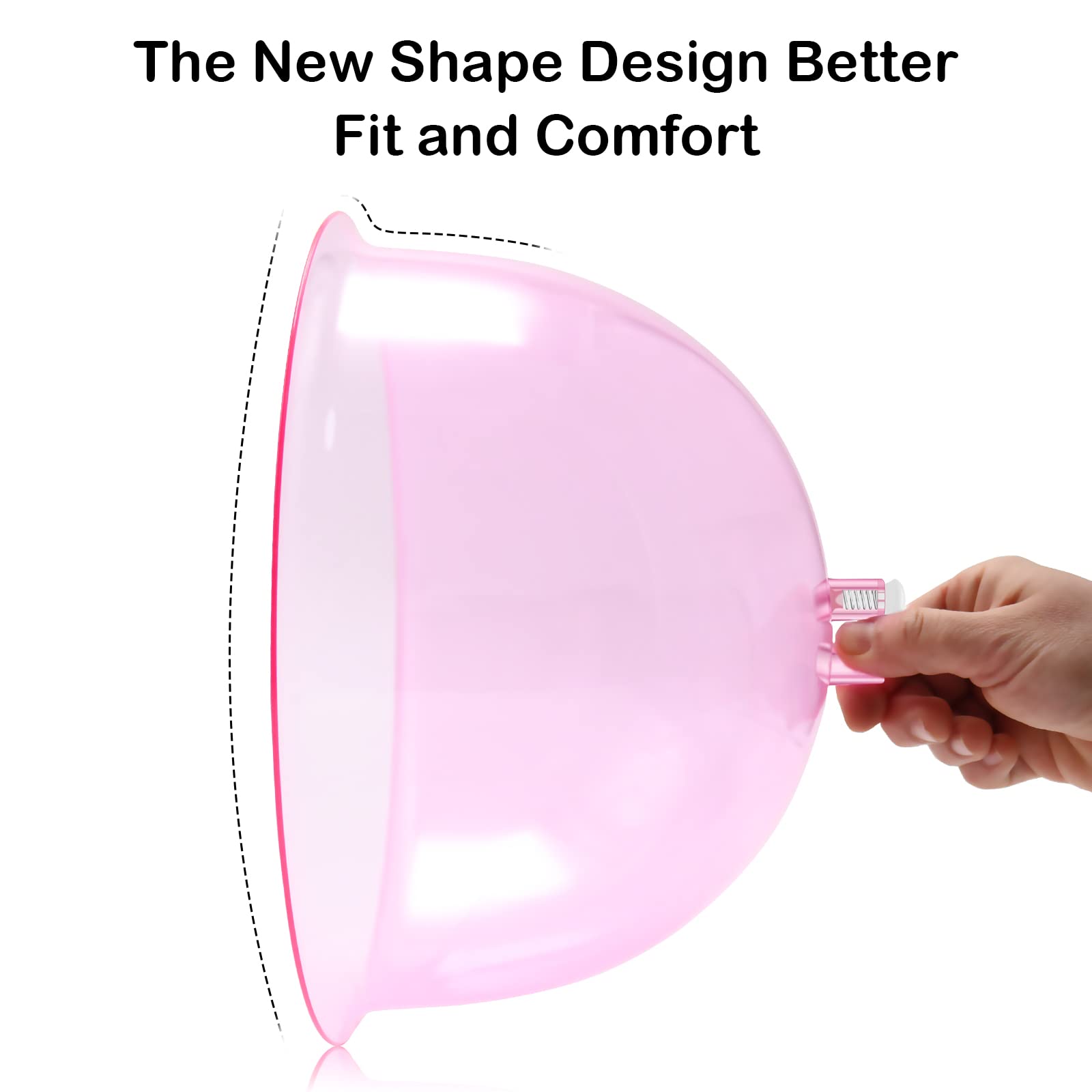 Weiwei Buttock Vacuum Therapy Cups - 180ml & 210ml XL Butt Shape Suction Cups (8.4