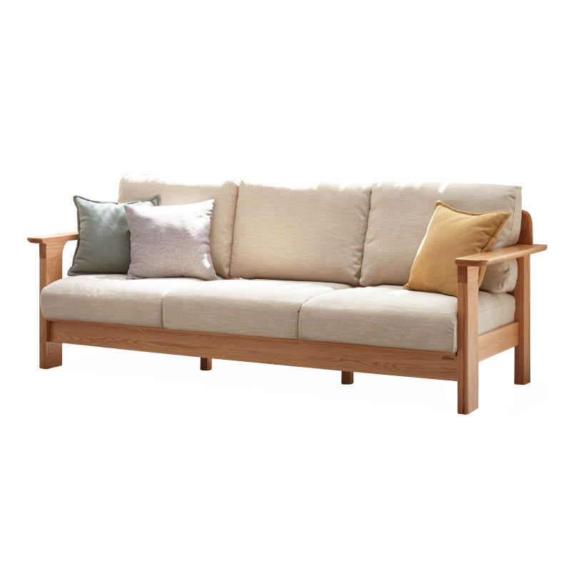BENTLEY Nordic Modern Solid Wood Sofa - Elegant and Durable Living Room Furniture for Home Decor & Comfortable Seating
