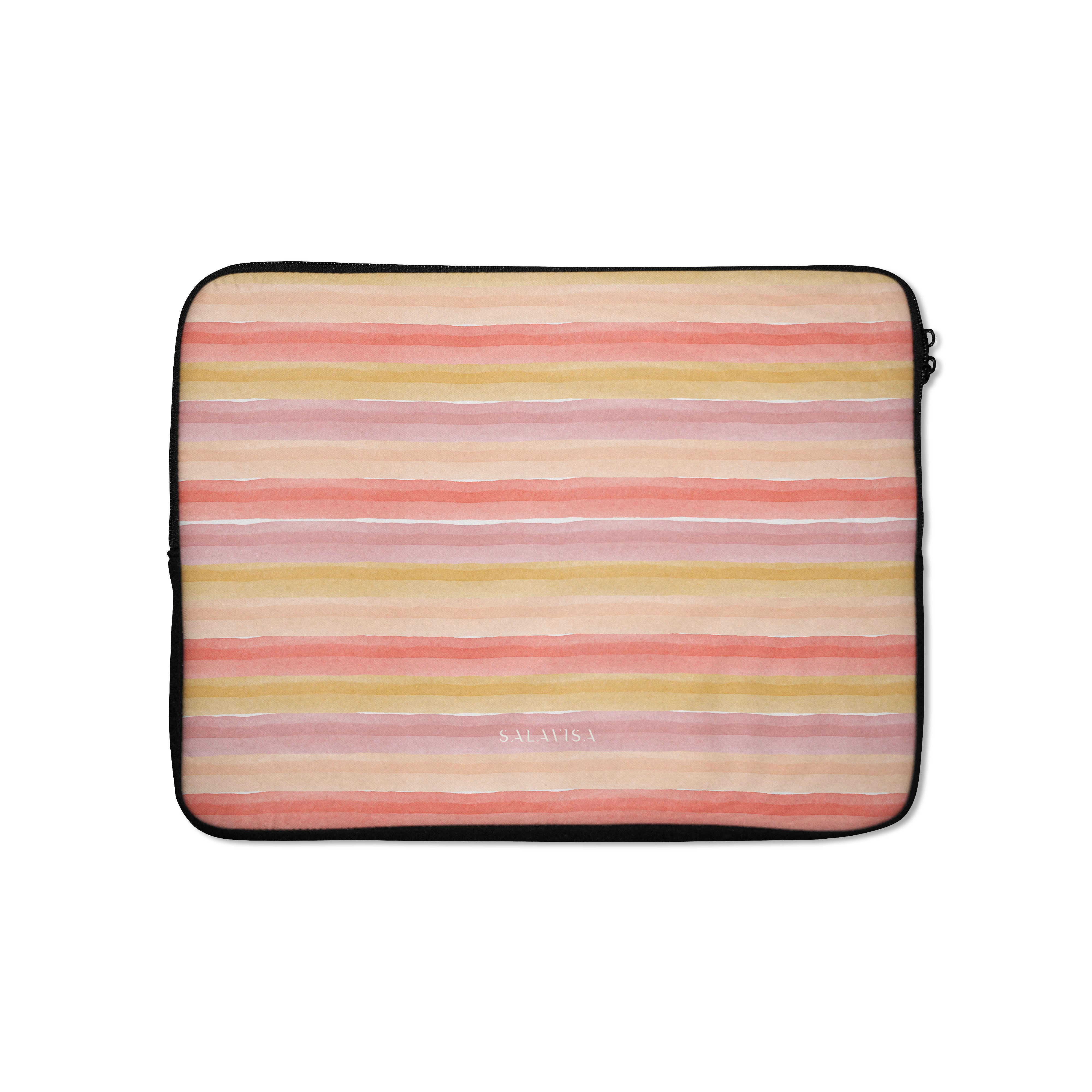 Premium Laptop Sleeve with Warm Hues - Protective 13-15 Inch Neoprene Case for MacBook & Notebooks - Perfect for Work, Travel & School