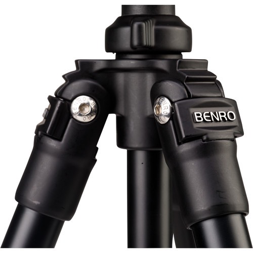 Benro 4-Section Aluminum Slim Video Tripod Kit with Fluid Head - Lightweight & Portable for DSLR Cameras, Perfect for Travel, Vlogging & Outdoor Shooting