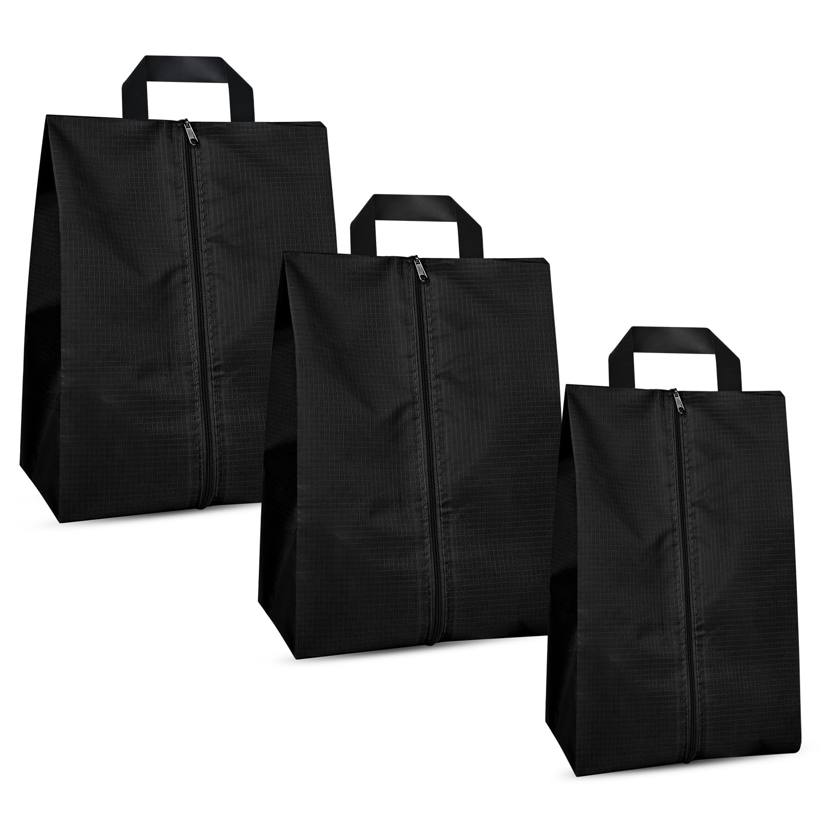 Waterproof & Dustproof Shoe Bags for Travel - 3 Pack Reusable Shoe Storage Organizers for Suitcase, Gym & Airplane - Essential Travel Accessories for Women & Men (Small/Medium/Large) | Perfect for Packing Shoes, Protecting Luggage & Keeping Clothes Clean