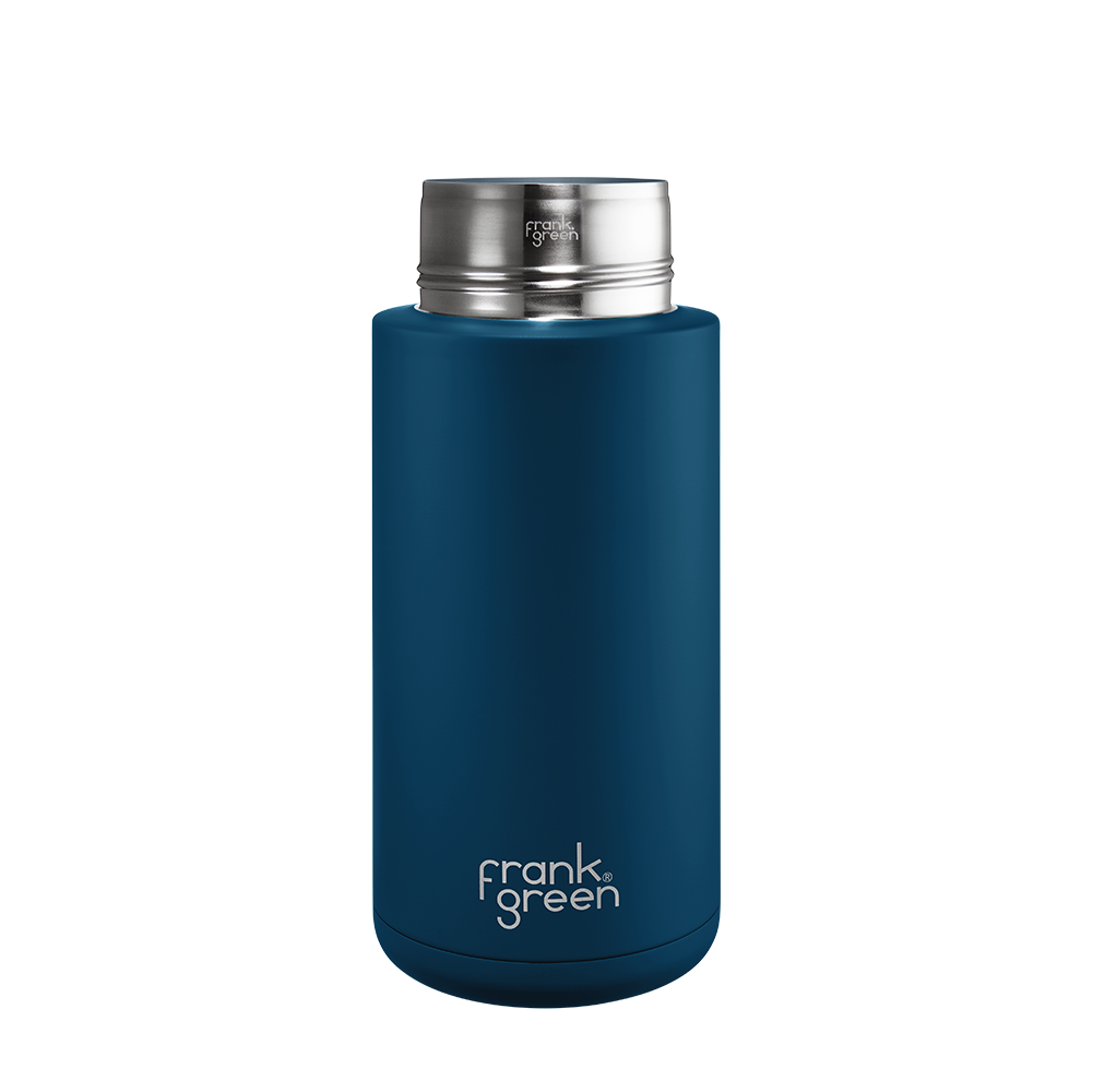 Eco-Friendly Ceramic Reusable Water Bottle - 34oz (1000ml) Leak-Proof & Insulated - Perfect for Gym, Hiking, Office & Travel