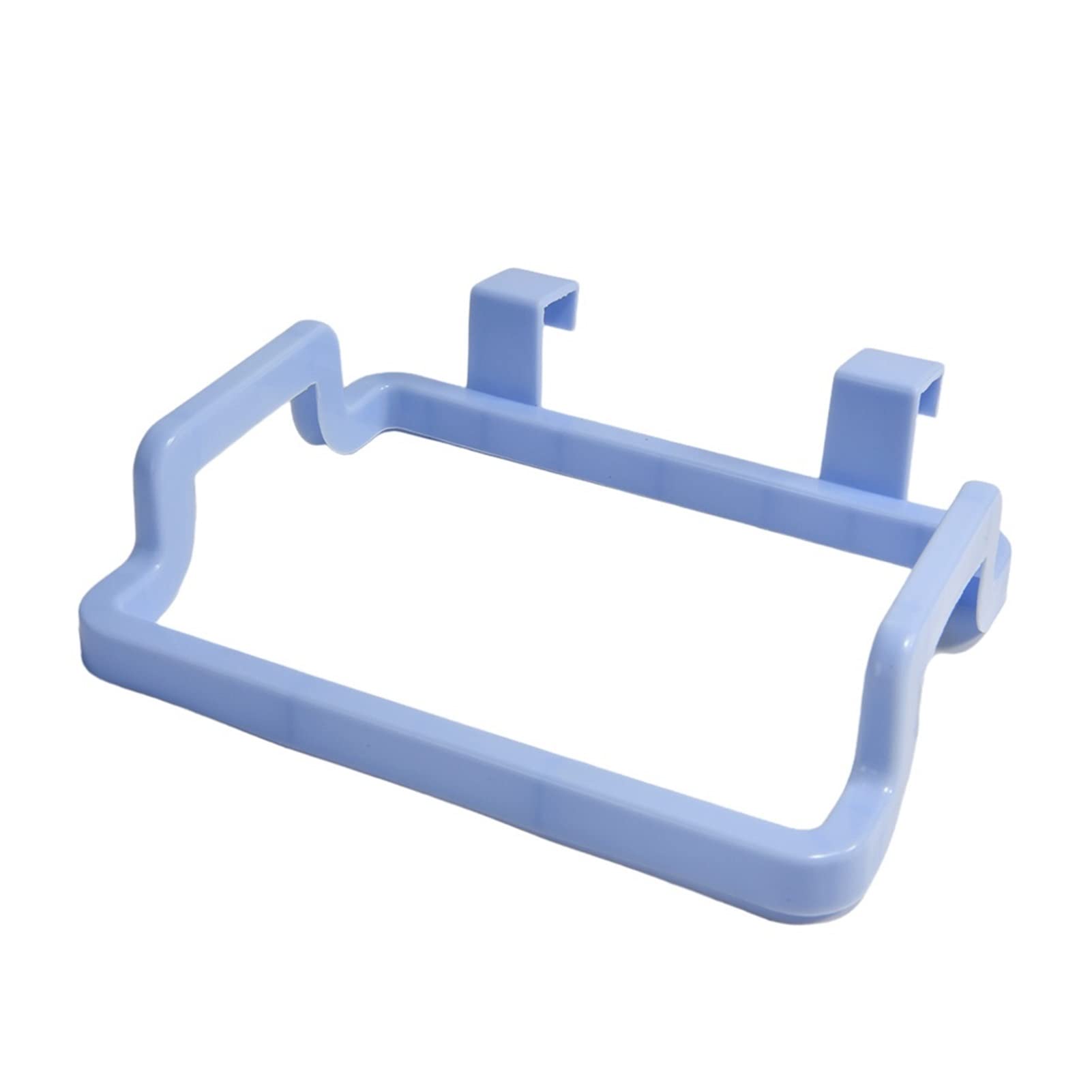 TOMYEUS Hanging Trash Bag Holder - Portable Kitchen Garbage Bin Organizer with Storage Rack, Blue - Perfect for Small Spaces, Under Sink, RVs & Camping