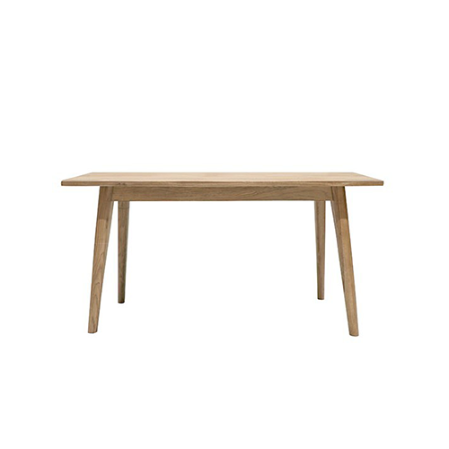 Vicchy Solid Oak Dining Table 150cm - Rustic Farmhouse Style for Kitchen, Dining Room & Small Spaces