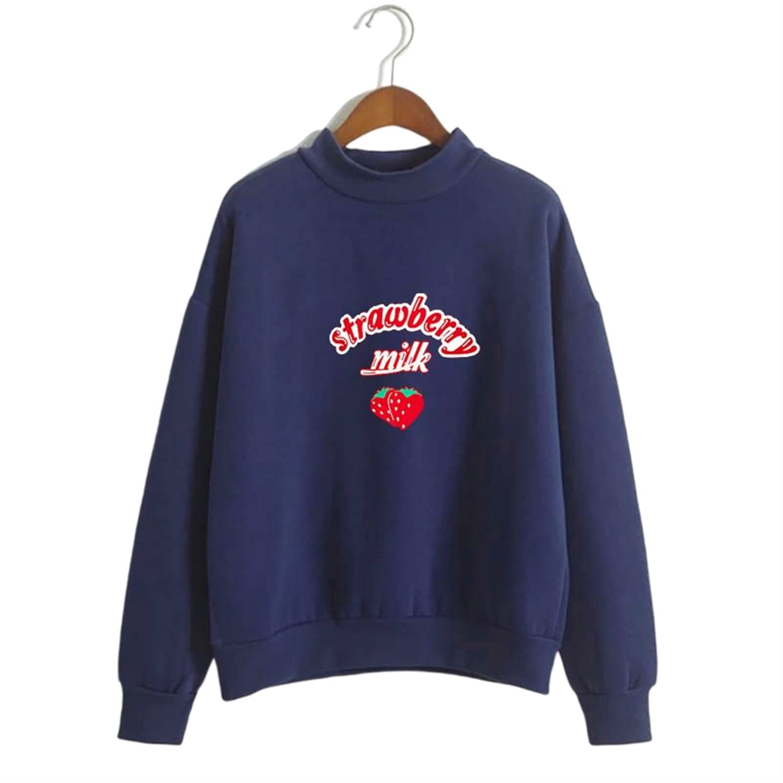 Kpop Kawaii Strawberry Milk Pastel Hoodie - Japanese Aesthetic Harajuku Fashion Sweatshirt for Women | Cute Streetwear, Anime Cosplay & Casual Outfits