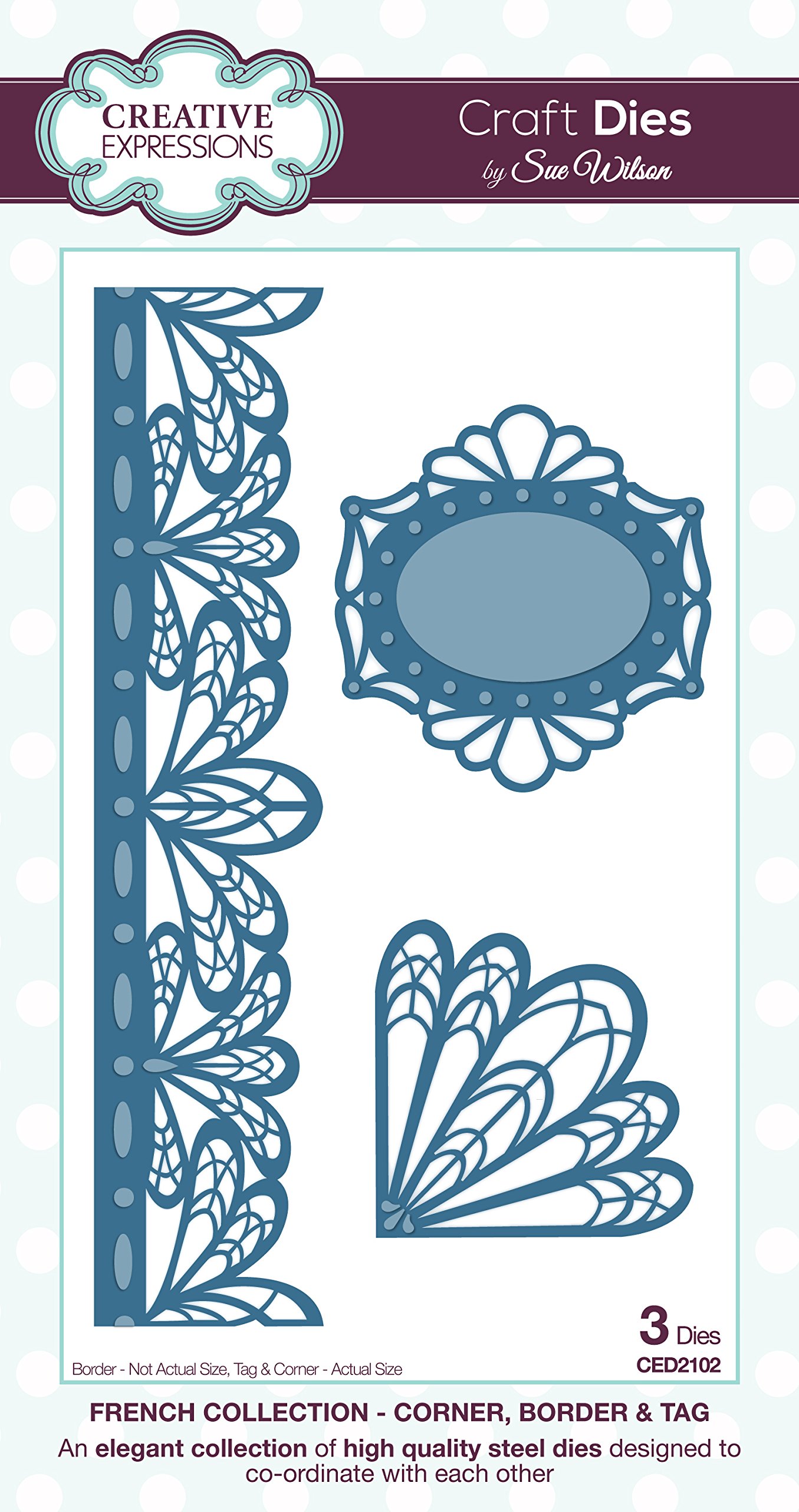 French Collection Corner, Border & Tags - Vintage-Inspired Scrapbooking Embellishments for DIY Cards, Albums & Home Decor