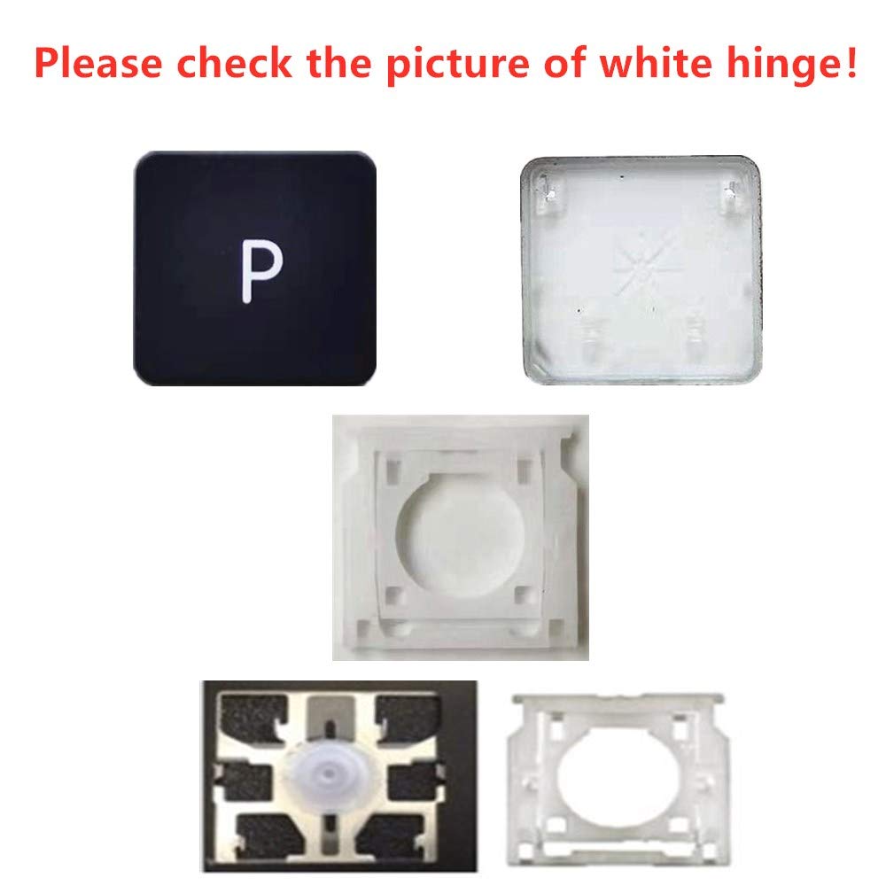 MacBook Pro & Air Replacement P Key Cap & Hinges - Compatible with Models A1425, A1502, A1398, A1369, A1466, A1370, A1465 - Fix Broken Keyboard Keys for Typing & Gaming