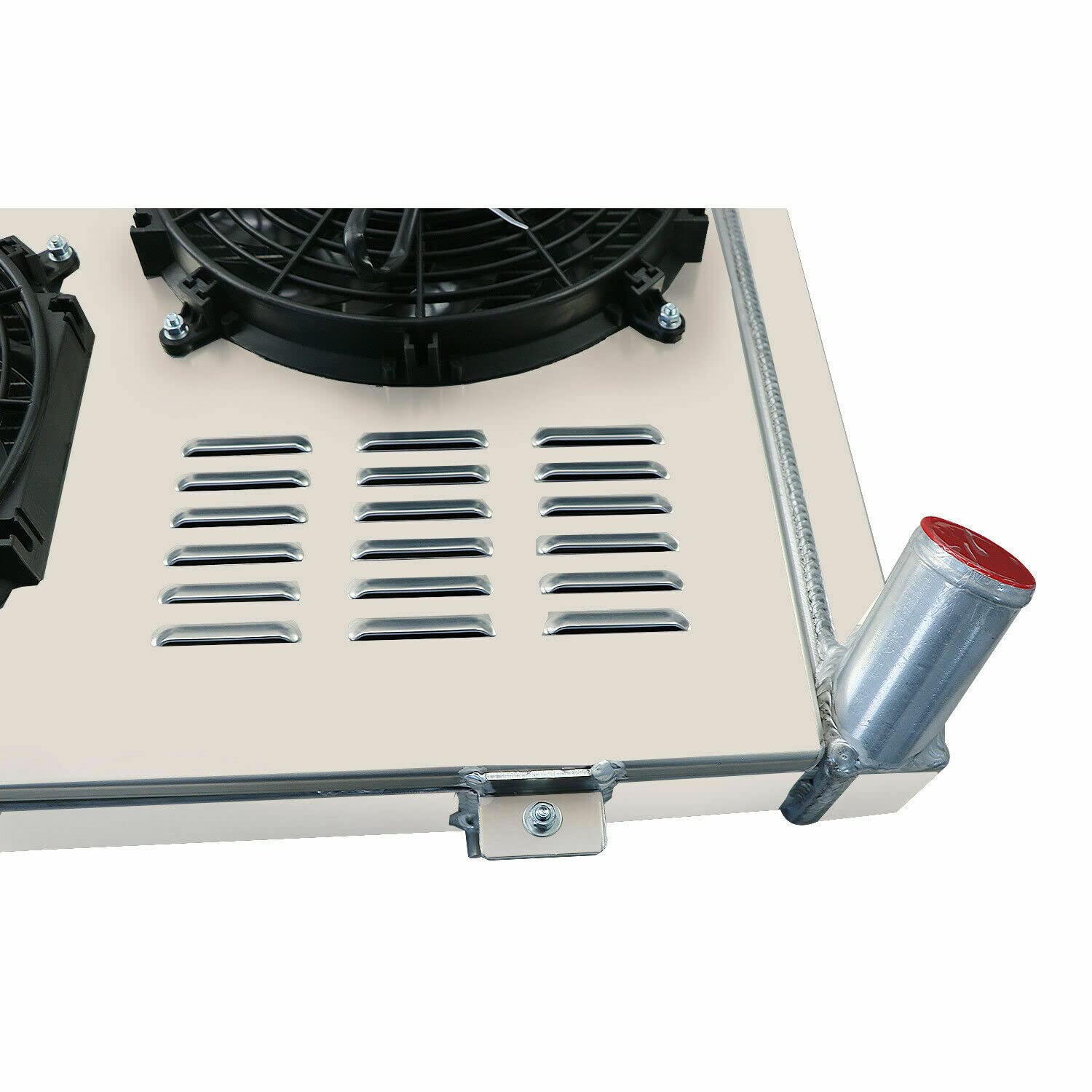 1989-1993 Dodge D250 D350 W250 W350 5.9L Cummins Diesel MT 3-Row Aluminum Radiator with Shroud, Fan & Relay Kit - Heavy Duty Cooling Upgrade for Towing, Off-Road & High-Performance Applications