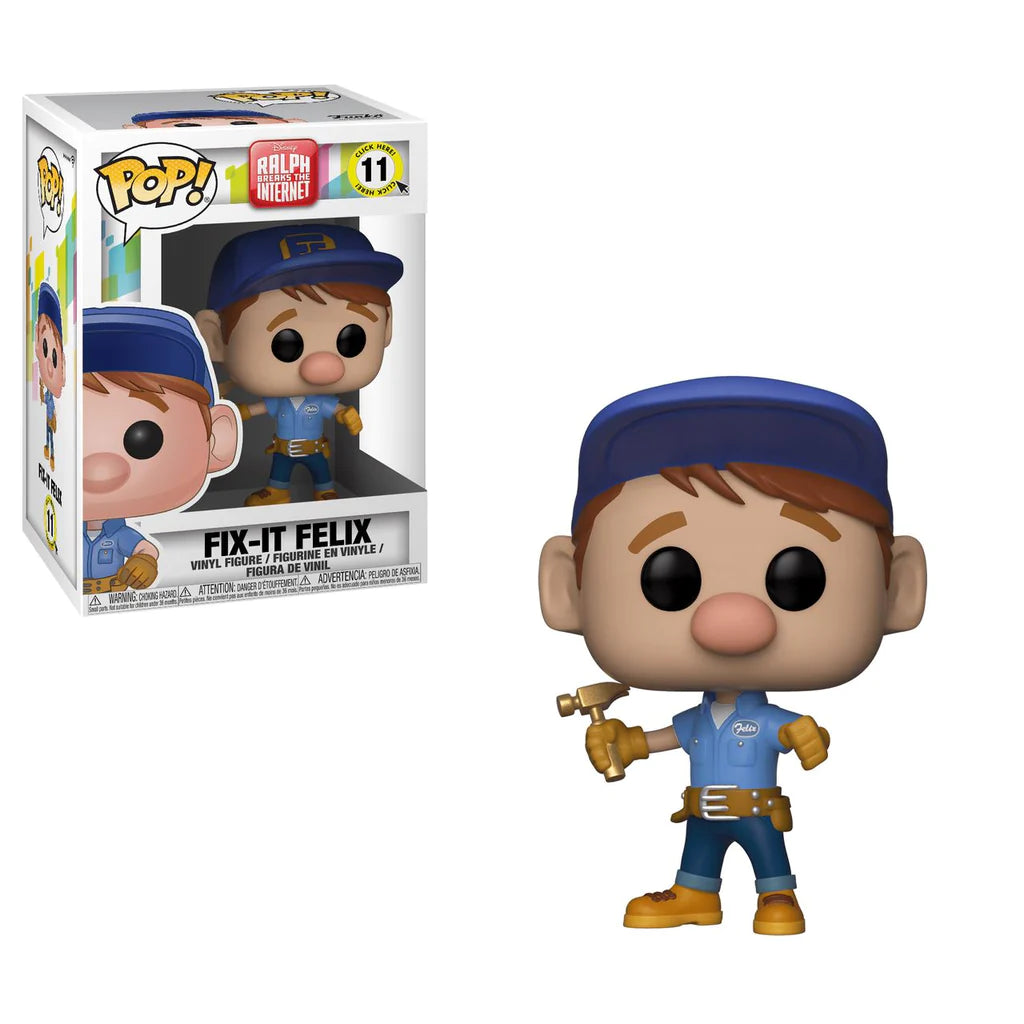 Disney Ralph Breaks the Internet Fix It Felix #11 Vaulted Collectible Figure - Limited Edition Disney Movie Merchandise for Fans & Collectors | Perfect for Display, Gifts, and Disney Memorabilia Collections