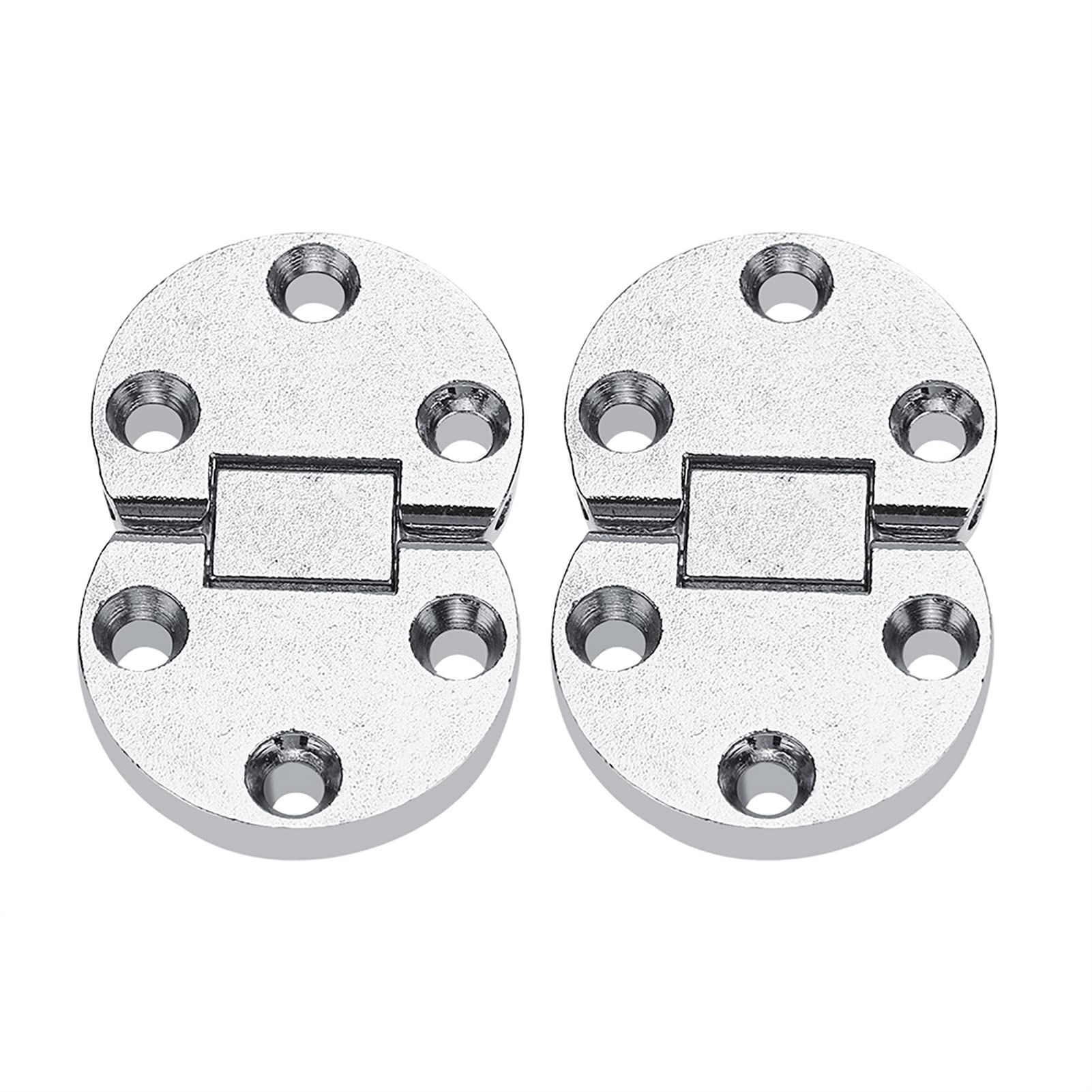 2Pcs Zinc Alloy Self-Supporting Folding Table Hinges - Heavy Duty Oval Hardware for Cabinet, Cupboard, Furniture Doors & Flaps | Perfect for DIY Home Improvement Projects & Furniture Repair