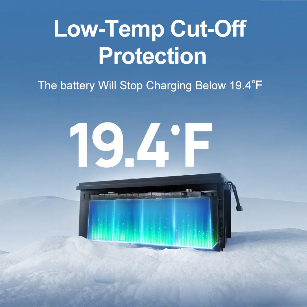 ECO WORTHY 12V 280Ah LiFePO4 Lithium Iron Phosphate Battery with Bluetooth - Perfect for Solar Power Systems, RVs, Marine Applications & Off-Grid Energy Storage