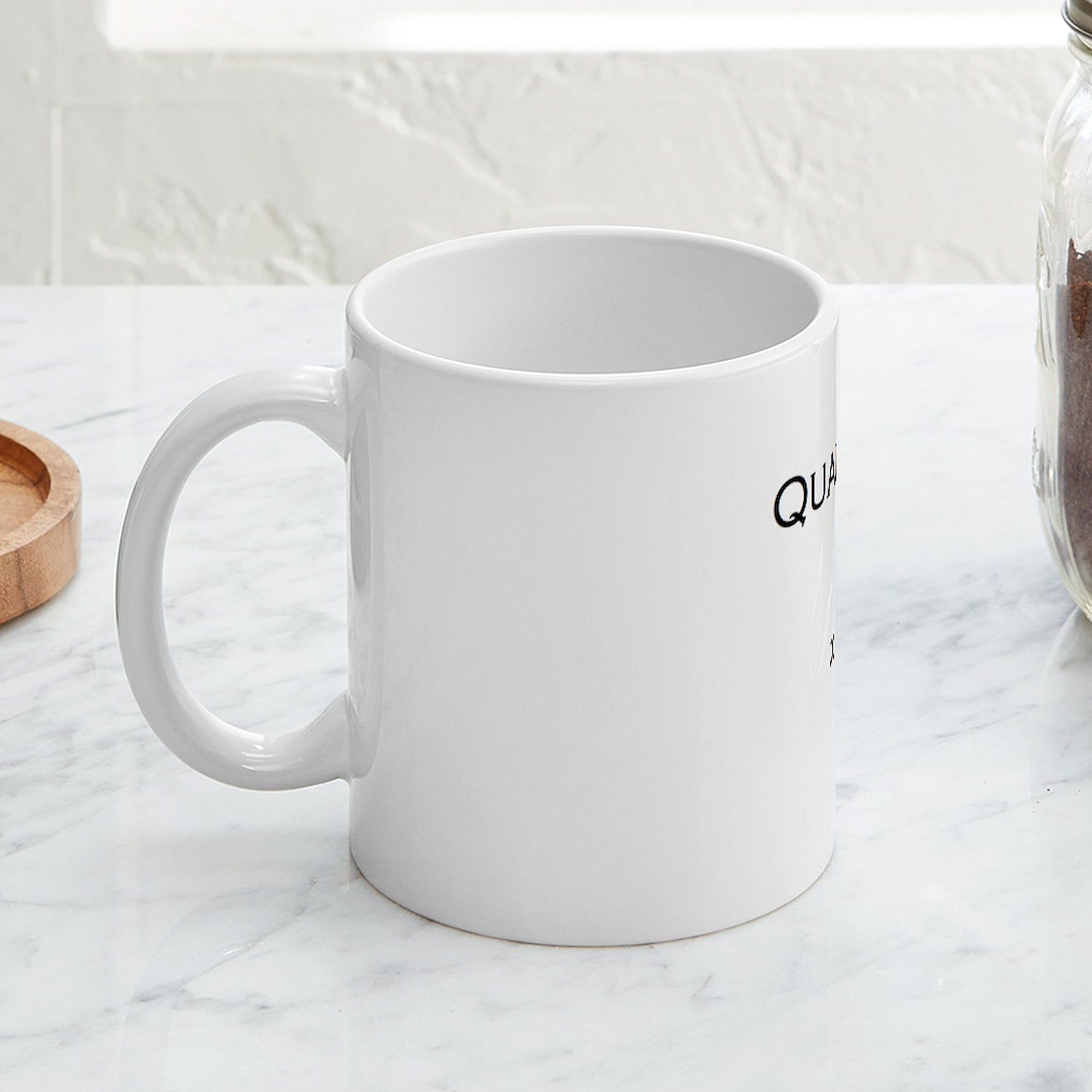 Quadratic Equation Ceramic Coffee Mug 11 oz (325 ml) - Funny Math Teacher Gift, Science Geek Present - Perfect for School, Office & Home Use