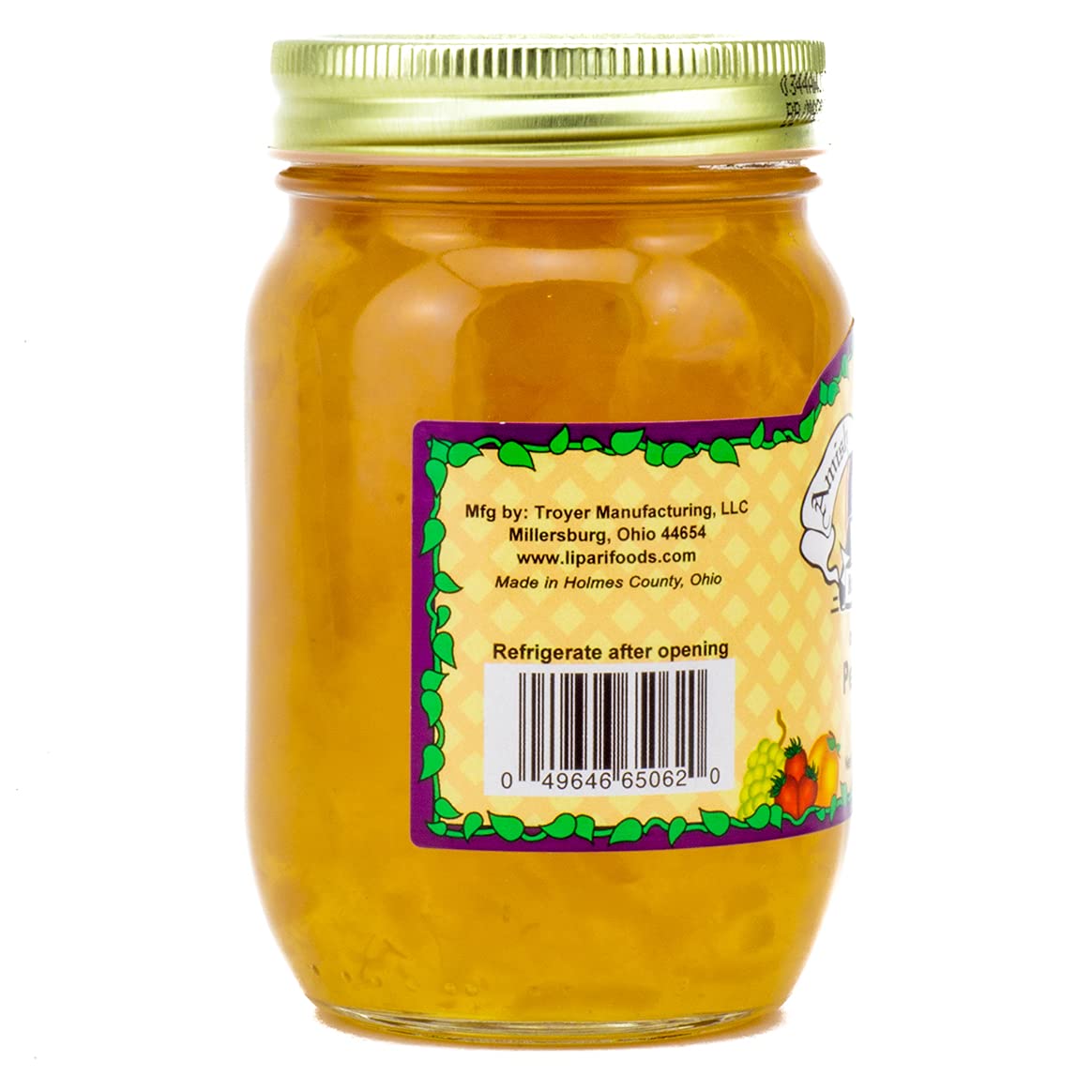 Amish Wedding Foods Old Fashioned Pear Jam - 2 Pack (18 oz Jars) - Homemade Preserves, All Natural Ingredients - Perfect for Toast, Desserts & Gift Giving