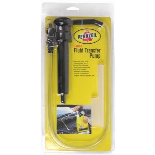 2 Pack Pennzoil 36671 Fluid Transfer Pump - Heavy Duty Hand Pump for 1 Gallon Jugs, Ideal for Oil, Antifreeze & Chemical Liquids
