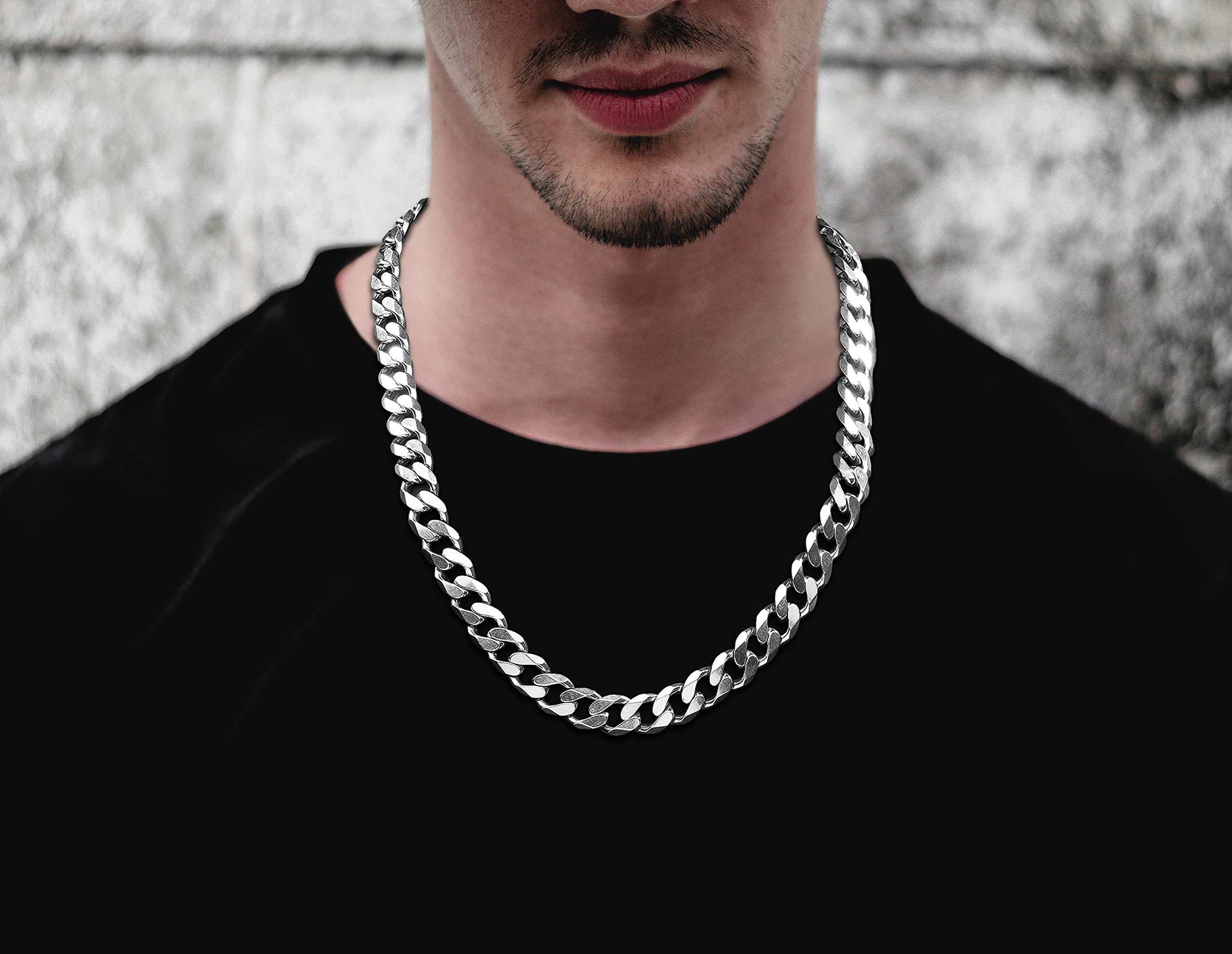 Savlano 925 Sterling Silver 10.5MM Italian Miami Cuban Link Chain Necklace for Men & Boys - Durable & Hypoallergenic Jewelry Gift for Birthday, Anniversary & Graduation - Made in Italy with Gift Box - Perfect for Casual, Formal & Hip-Hop Style