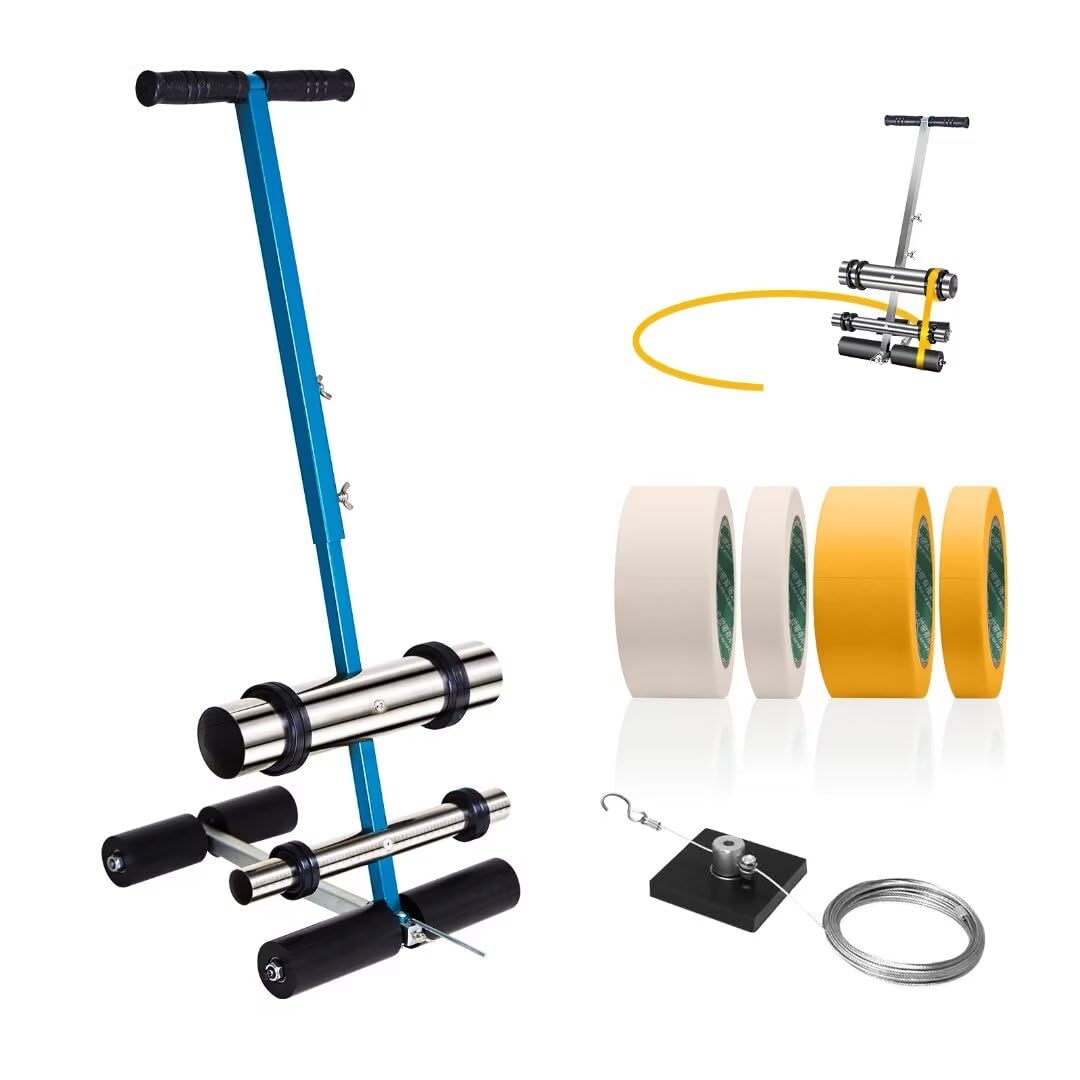 Professional Line Striping Machine with Drawing Circle Kit - Parking Lot & Road Marking Paint Sprayer for Driveway, Asphalt, Concrete, Basketball & Pickleball Courts | Perfect for DIY Projects & Commercial Use