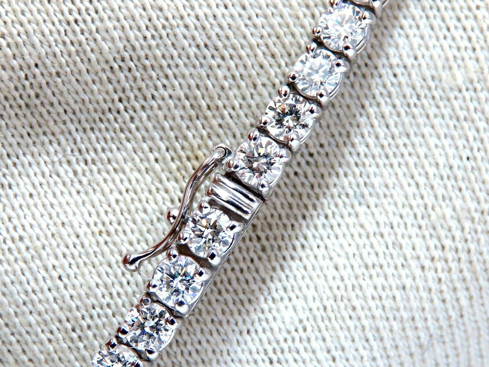 6.65ct Natural Diamond Tennis Bracelet in 14K Gold - Classic Riviera Design for Women, Perfect for Weddings, Anniversaries & Special Occasions