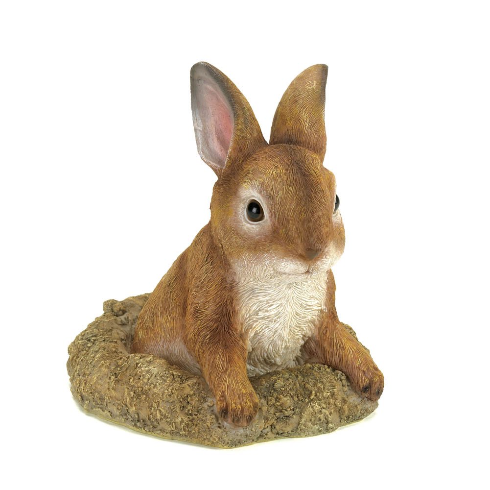 Playful Bunny Garden Decor - Outdoor Animal Statue for Lawn & Yard